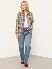 FatFace Bessie Green Check Shirt - Image 4 of 6