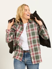 FatFace Bessie Green Check Shirt - Image 5 of 6