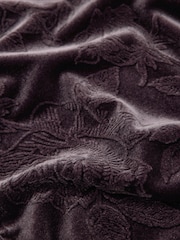 Chocolate Brown Wide Leg Floral Embossed Trousers - Image 7 of 7
