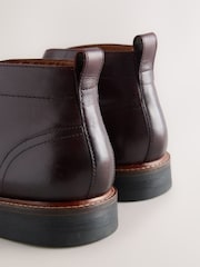Burgundy Red Leather Chukka Boots - Image 6 of 7