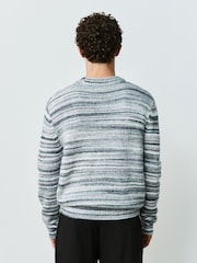Grey Spacedye Striped Jumper - Image 3 of 5