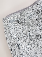 Silver Sequin Mini Skirt - Image 6 of 7