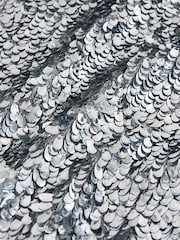 Silver Sequin Mini Skirt - Image 7 of 7