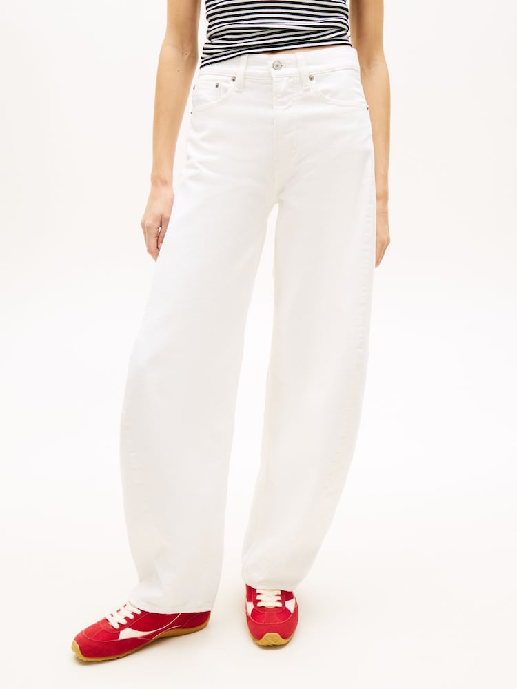 Tommy Jeans Mid Rise Twist Seam Barrel Leg Jeans - Imaginea 1 din 6