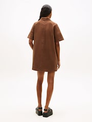 Tommy Jeans Washed Canvas Mini Short Sleeve Shirt Dress - Bild 2 von 5