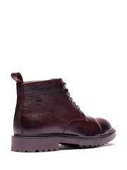 Base London Brown Mercer Toe Cap Leather Boots - Image 2 of 4