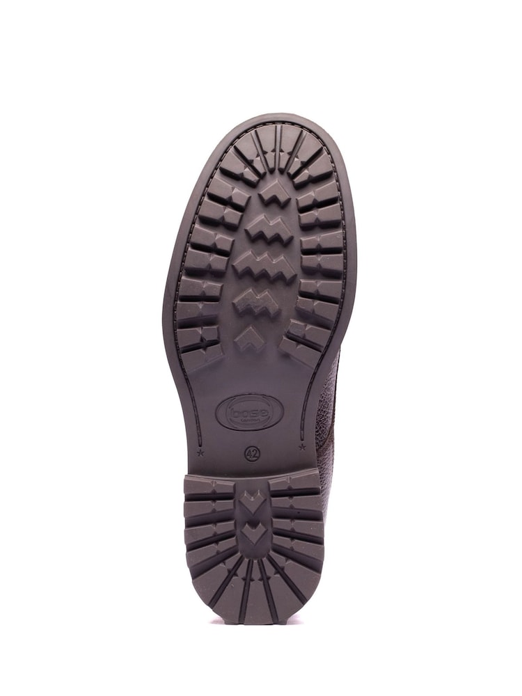 Base London Brown Mercer Toe Cap Leather Boots - Image 4 of 4 Base London Brown Mercer Toe Cap Leather Boots - Image 4 of 4