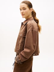 Tommy Jeans Oversize-Truckerjacke aus gewaschenem Canvas - Bild 4 von 5