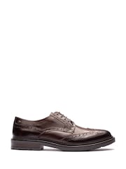 브라운 - Base London Tanner Brogue Shoes - 1의 이미지 1