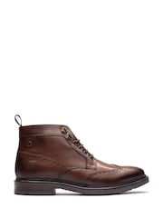 Base London Brown Foster Brogue Boots - Image 1 of 1