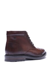 بني - Base London Foster Toe Cap Boot - صورة 2 من 4