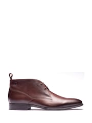Base London Brown Archer Chukka Leather Boots - Image 1 of 4