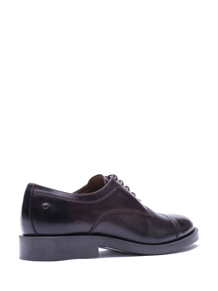 Base London Brown Roma Toe Cap Leather Shoes - Image 2 of 3 Base London Brown Roma Toe Cap Leather Shoes - Image 2 of 3