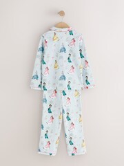 Blue Disney Princess Jersey Button Through Pyjamas (9mths-10yrs) - Image 2 of 4