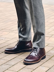 Tan Brown Toecap Leather Boots - Image 1 of 2