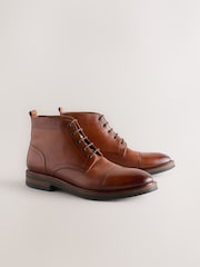 Světle hnědá - Toecap Leather Zimní boty - Obrázek 4 z 8