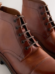 Světle hnědá - Toecap Leather Zimní boty - Obrázek 6 z 8