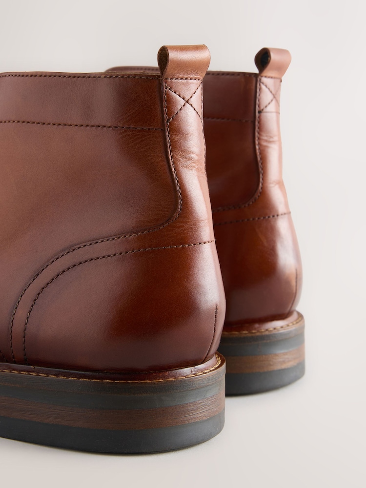 Světle hnědá - Toecap Leather Zimní boty - Obrázek 8 z 8