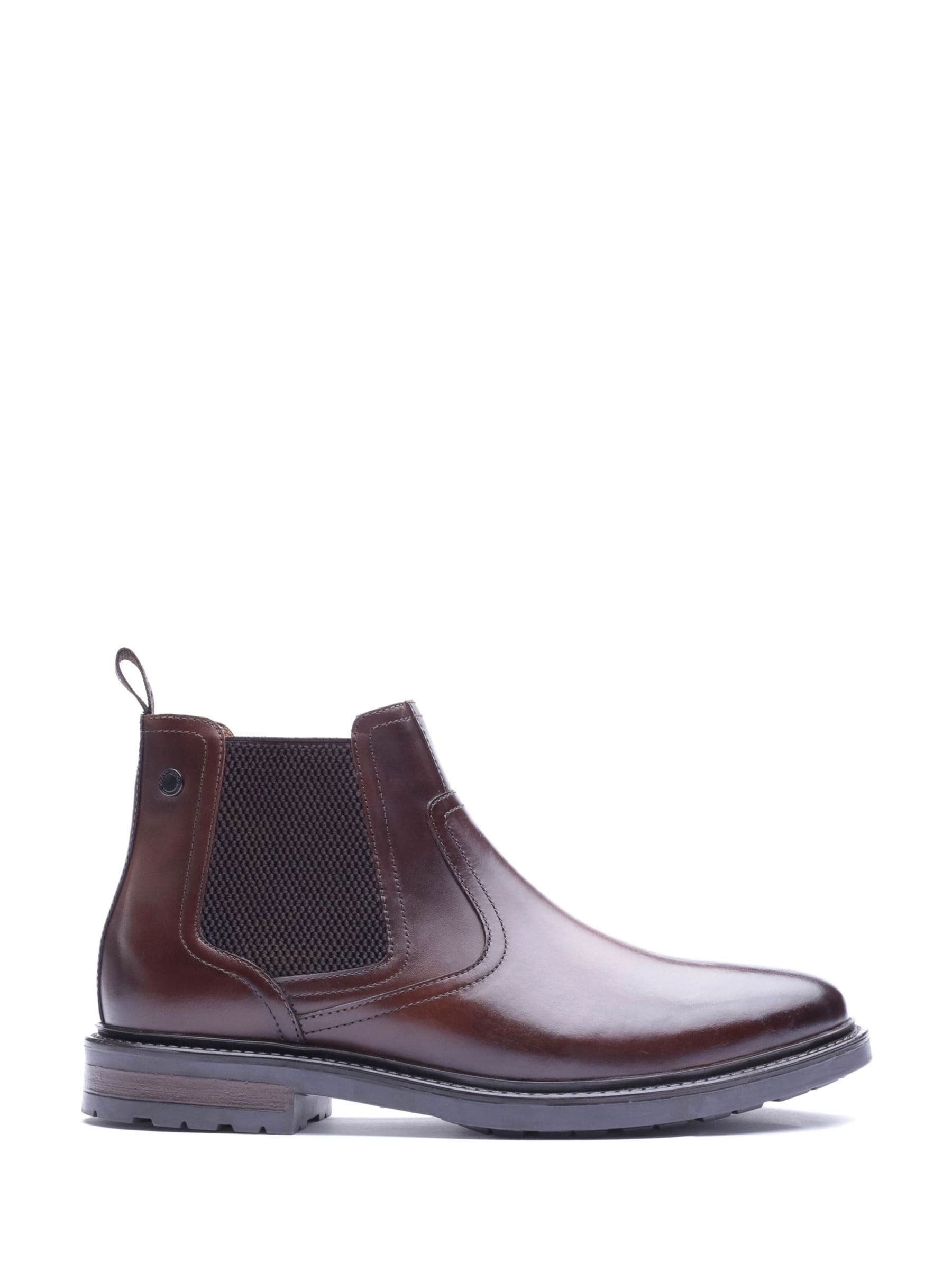Base London Men's Brown Smith Chelsea Leather Boots - Image 1