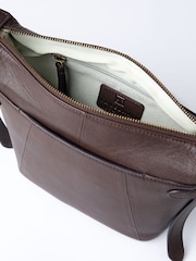 Lakeland Leather Brown Newby Cross-Body Bag - Image 6 of 9