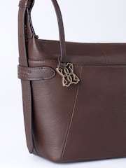 Lakeland Leather Brown Newby Cross-Body Bag - Image 7 of 9