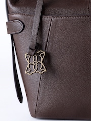 Lakeland Leather Brown Newby Cross-Body Bag - Image 8 of 9