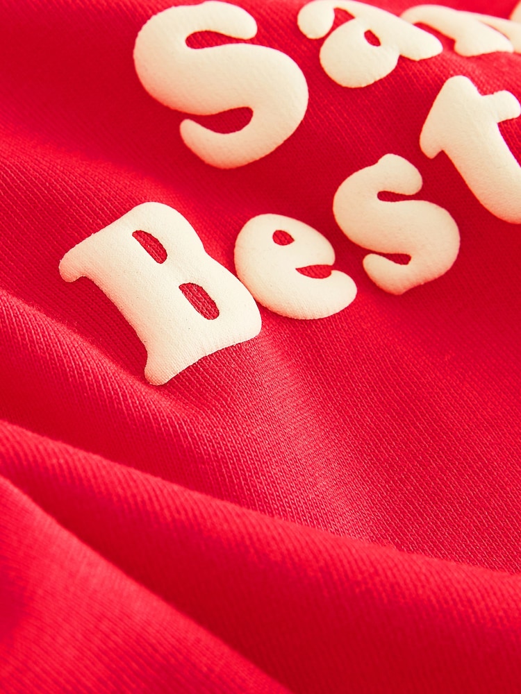 Bright Red Santa's Best Buddy Long Sleeve Christmas T-Shirt (3mths-7yrs) - Image 9 of 9 Bright Red Santa's Best Buddy Long Sleeve Christmas T-Shirt (3mths-7yrs) - Image 9 of 9