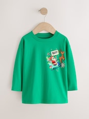 Green Santa Delivery Long Sleeve Christmas T-Shirt (3mths-7yrs) - Image 1 of 5