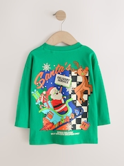Green Santa Delivery Long Sleeve Christmas T-Shirt (3mths-7yrs) - Image 2 of 5