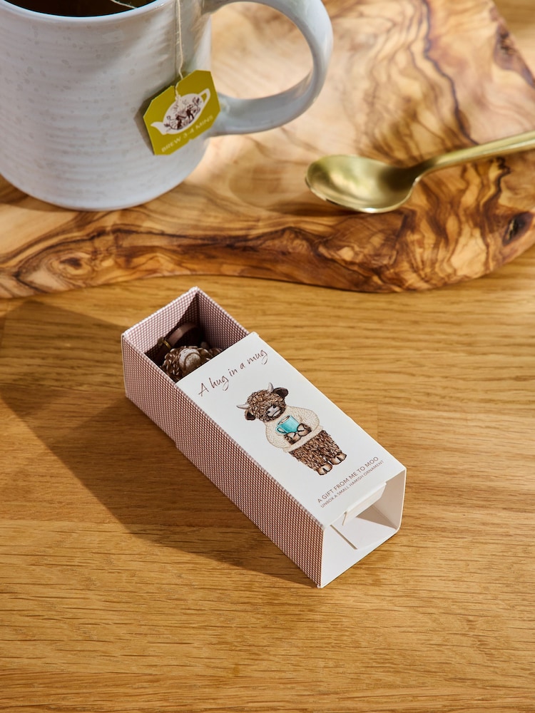 Natural Hug in a Mug Hamish the Highland Cow Hanging Decoration Gift - Image 2 of 7 Natural Hug in a Mug Hamish the Highland Cow Hanging Decoration Gift - Image 2 of 7