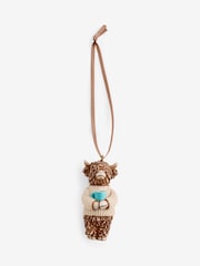 Natural Hug in a Mug Hamish the Highland Cow Hanging Decoration Gift - Image 6 of 7
