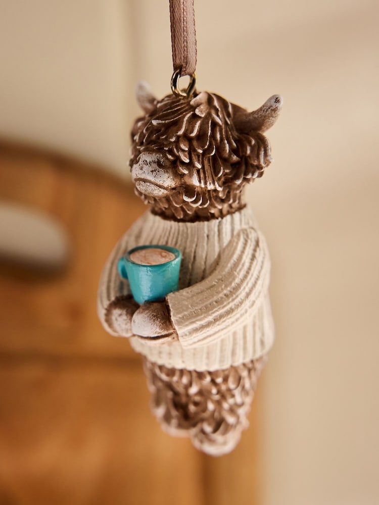 Natural Hug in a Mug Hamish the Highland Cow Hanging Decoration Gift - Image 7 of 7 Natural Hug in a Mug Hamish the Highland Cow Hanging Decoration Gift - Image 7 of 7