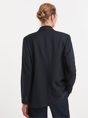 JD Williams Grey Relaxed Pinstripe Blazer - Image 2 of 4
