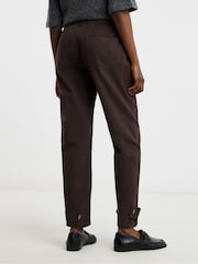 JD Williams Chocolate Peg Leg Chino Trousers - Image 3 of 4