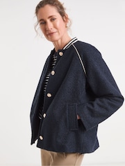 JD Williams Blue Bloucle Varsity Jacket - Image 1 of 4