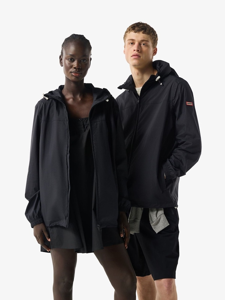 Hunter Black Packable Rain Jacket - Image 1 of 2
