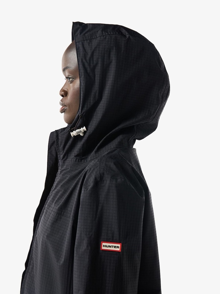 Hunter Black Packable Rain Jacket - Image 2 of 2