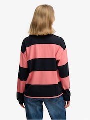 ורוד - Superdry חולצת רוגבי עם פסים, קולקציית Heritage - תמונה 3 מתוך 5