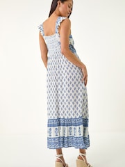 Roman Petite Floral Strappy Midi Dress - Image 3 of 5