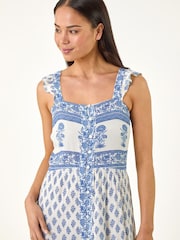 Roman Petite Floral Strappy Midi Dress - Image 4 of 5