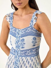 Roman Petite Floral Strappy Midi Dress - Image 5 of 5