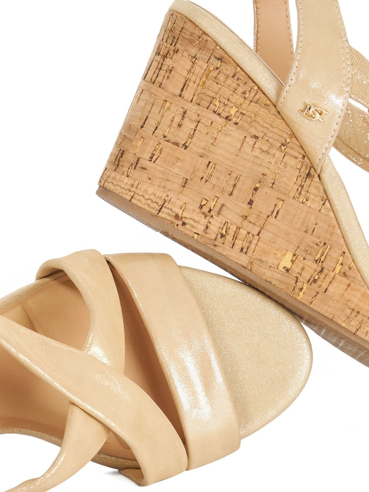 מטאלי - Dune London סנדלי פלטפורמה עם רצועות צולבות, דגם Kamies - תמונה 6 מתוך 6 מטאלי - Dune London סנדלי פלטפורמה עם רצועות צולבות, דגם Kamies - תמונה 6 מתוך 6
