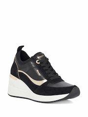 Dune London Black Elarah Trainers - Image 3 of 6