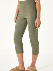Roman Green Petite Beng Crop Trousers - Image 4 of 5