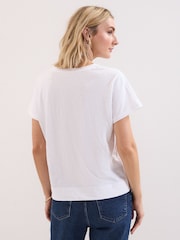Phase Eight White Saphiya T-Shirt - Image 4 of 7