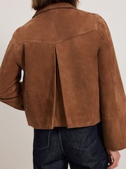 Phase Eight Brown Suede Indira Jacket - Image 4 of 7