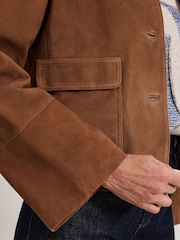 Phase Eight Brown Suede Indira Jacket - Image 5 of 7
