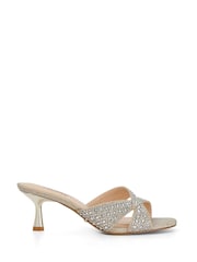 Dune London Metallic Monette Mules - Image 2 of 6