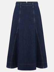 Phase Eight Blue Thea Denim Skirt - Image 6 of 6