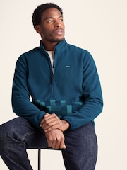 Tog 24 Blue Ryle Zip Neck Deep Micro Fleece - Image 4 of 6